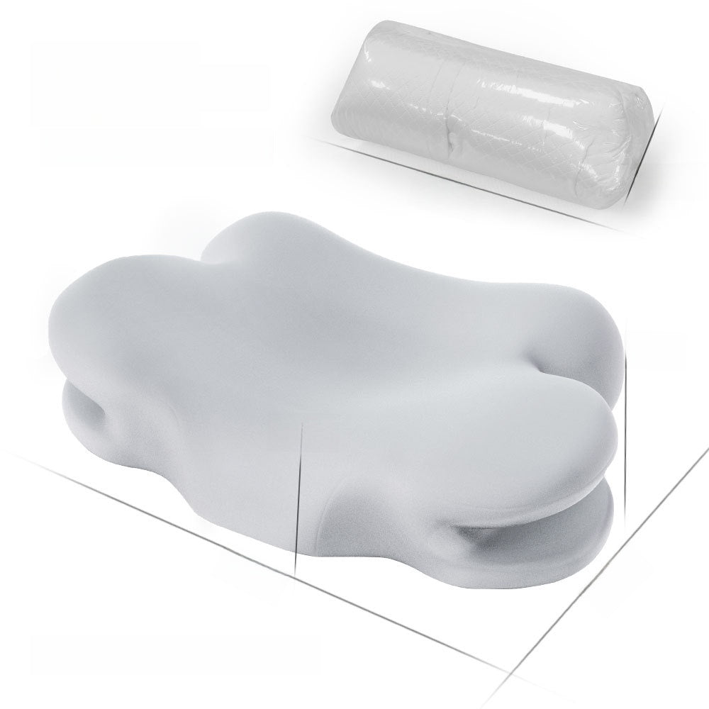 Cloudalign Ergonomic Cervical Pillow - Award-Winning Dual-Height Memory Foam with Cooling Pillowcase for All Sleep Positions