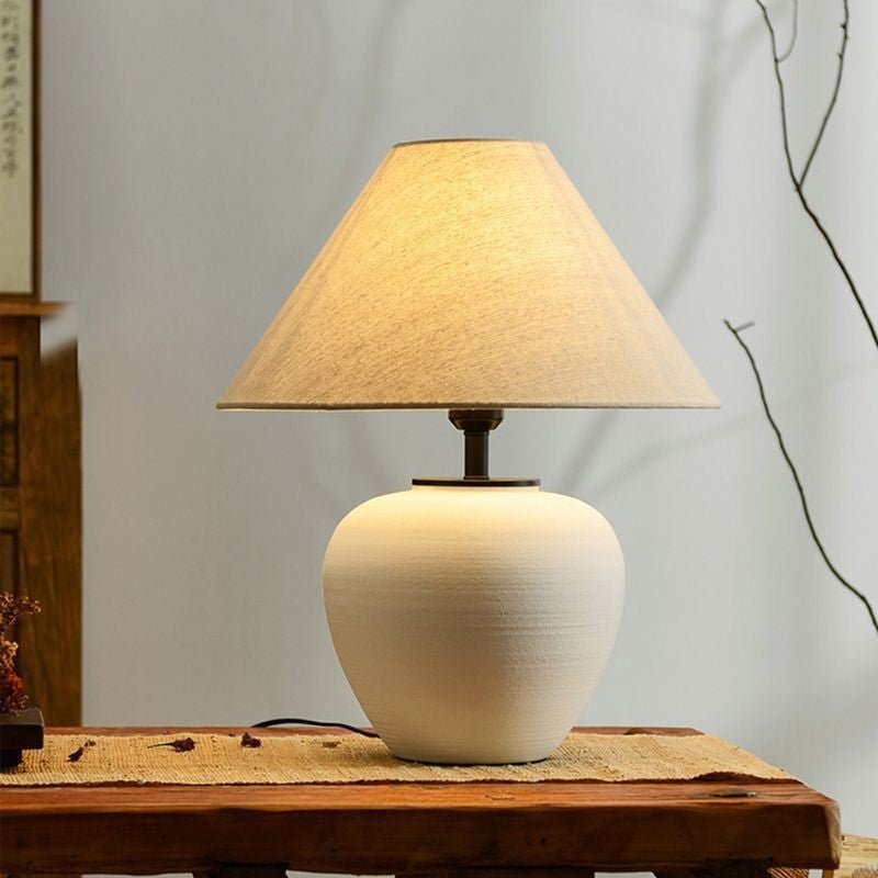 Briller Ivory Ceramic Table Lamp