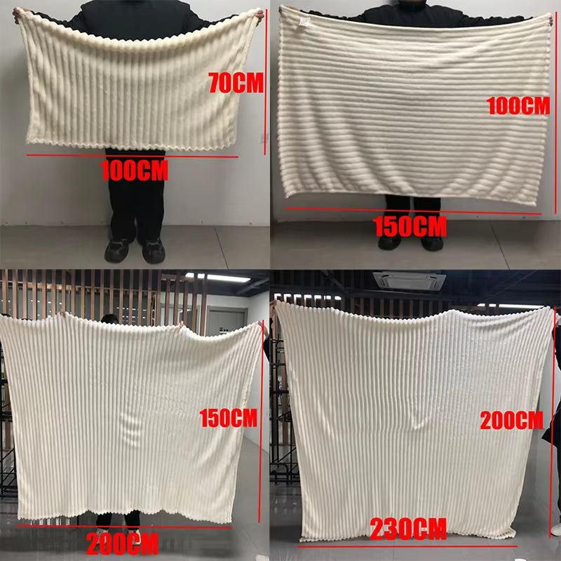 Experience Ultimate Comfort with Our 250GSM Coral Fleece Throw Blanket - Perfect for Cozy Winter Naps!